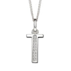 Beginnings Initial Pendant with CZ