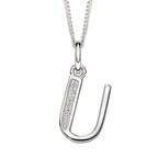 Beginnings Initial Pendant with CZ