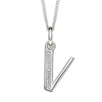 Beginnings Initial Pendant with CZ