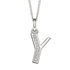 Beginnings Initial Pendant with CZ
