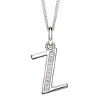 Beginnings Initial Pendant with CZ
