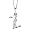 Beginnings Initial Pendant with CZ