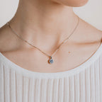 Diamonfire Blue Pave Set Pendant