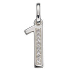 Beginnings Number Pendant with CZ