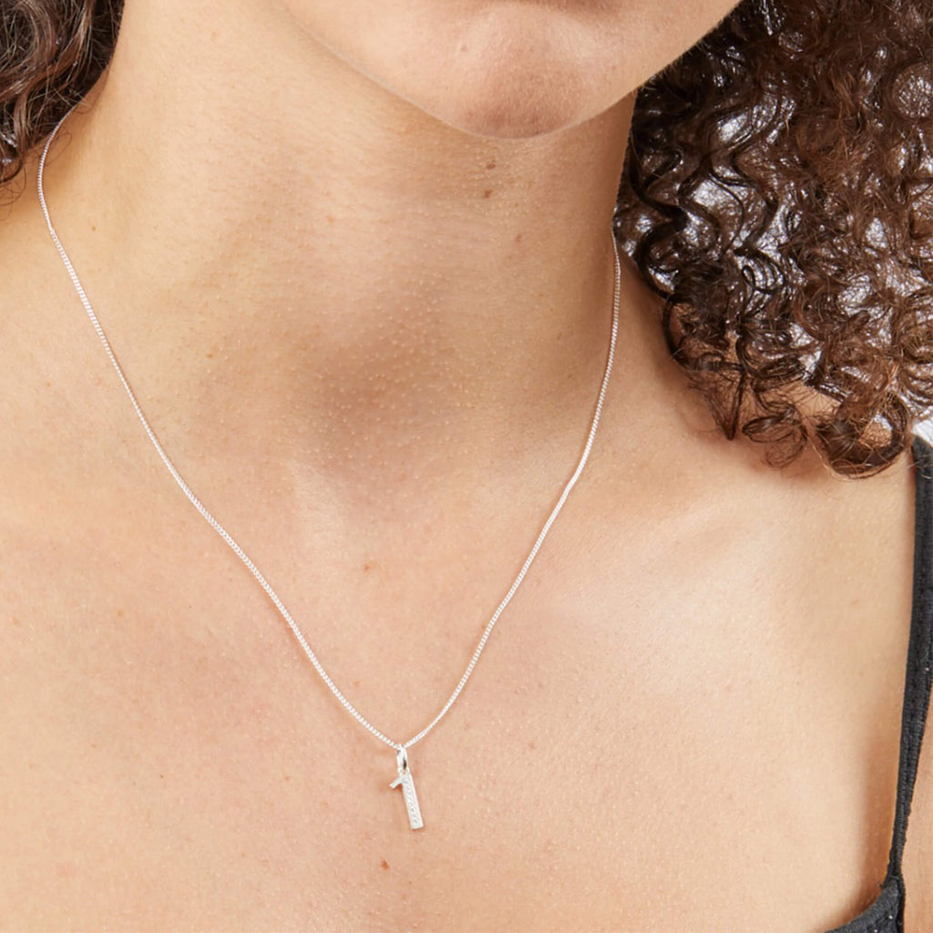 Beginnings Number Pendant with CZ