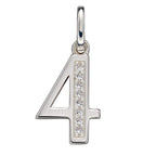 Beginnings Number Pendant with CZ