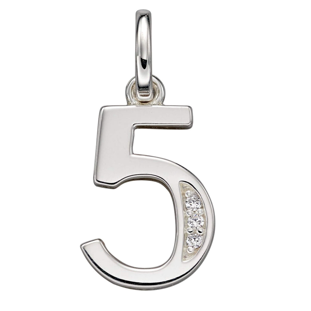 Beginnings Number Pendant with CZ