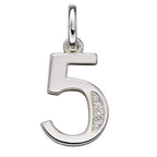 Beginnings Number Pendant with CZ