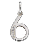 Beginnings Number Pendant with CZ