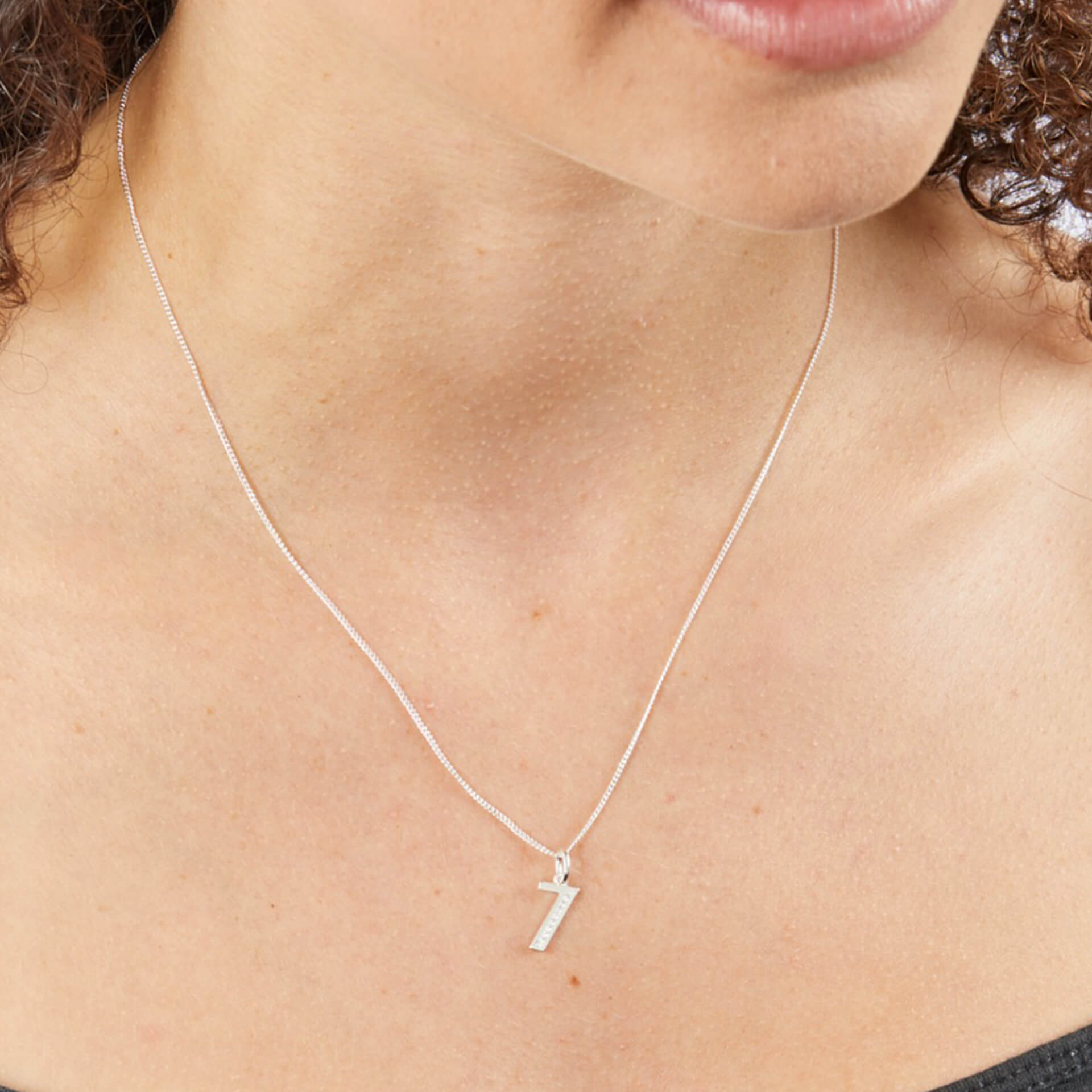 Beginnings Number Pendant with CZ