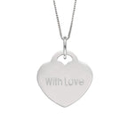 Beginnings Engravable Heart Pendant
