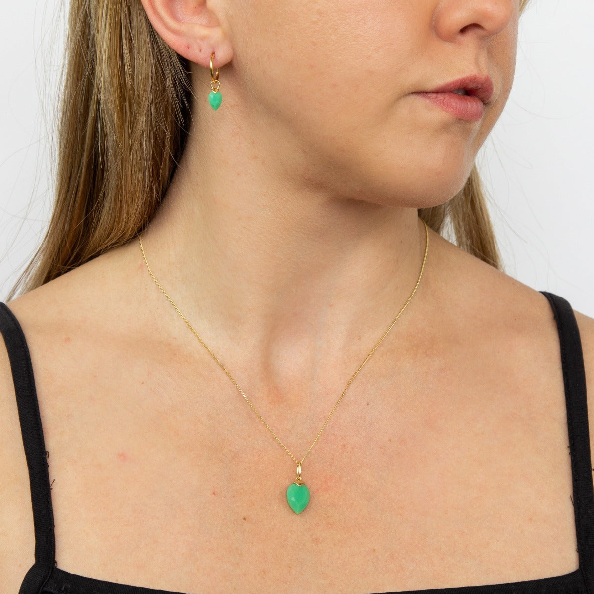 Beginnings Chalcedony Birthstone Hoop Earring Charms