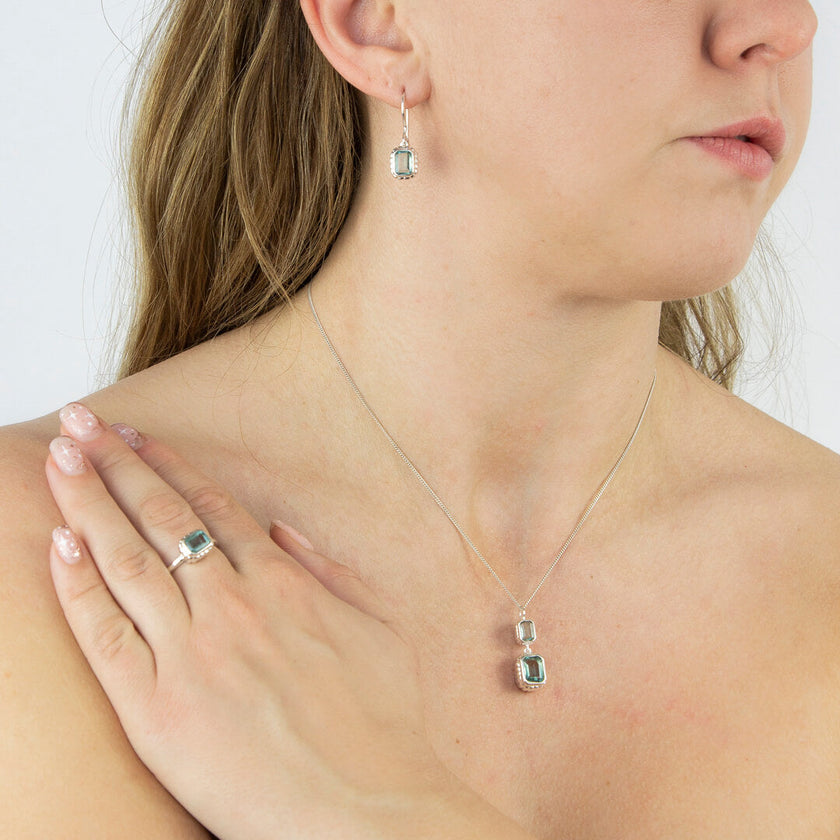 Beginnings Curve Surround Drop Earrings