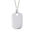 Beginnings Rounded Rectangle Tag Pendant