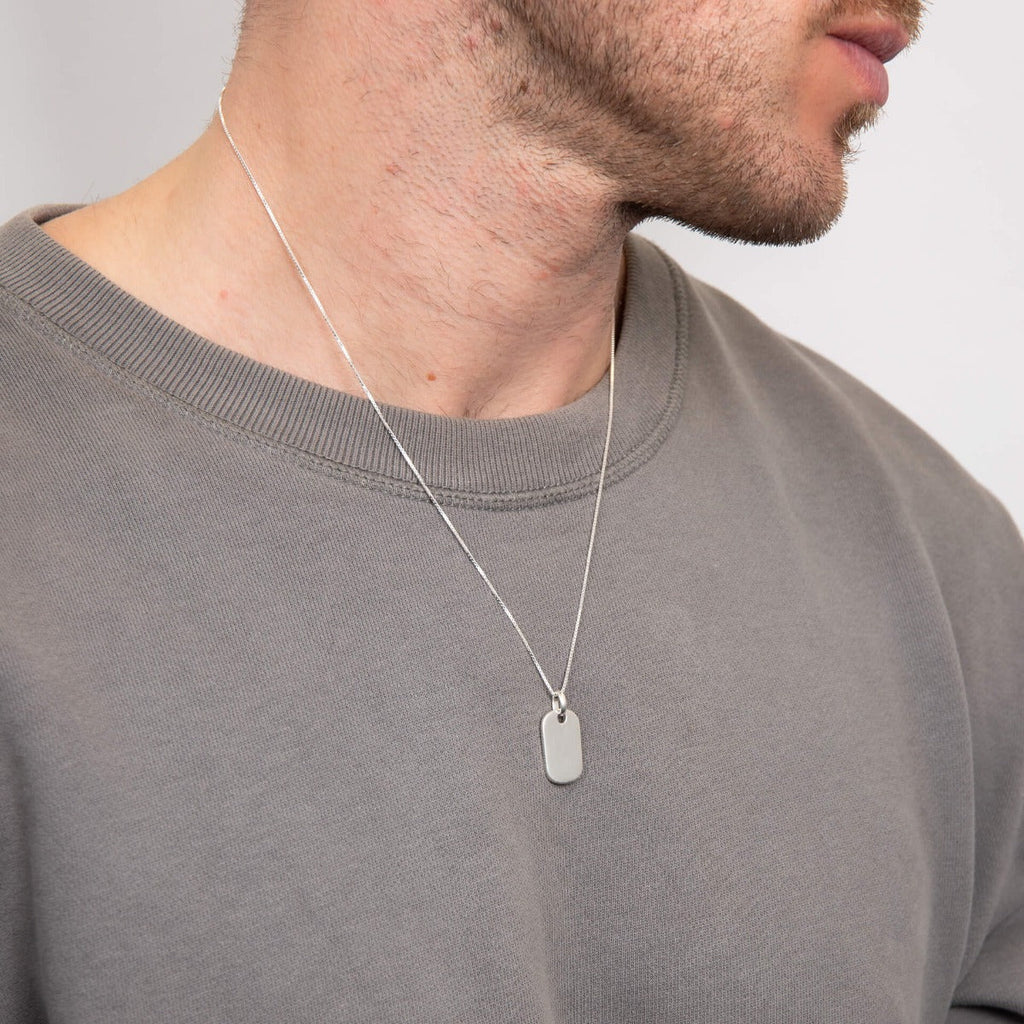 Beginnings Rounded Rectangle Tag Pendant