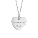 Beginnings Heart Tag Pendant