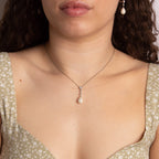 Diamonfire Shell Pearl Chain Drop Pendant