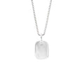 D For Diamond Rectangular Tag Pendant