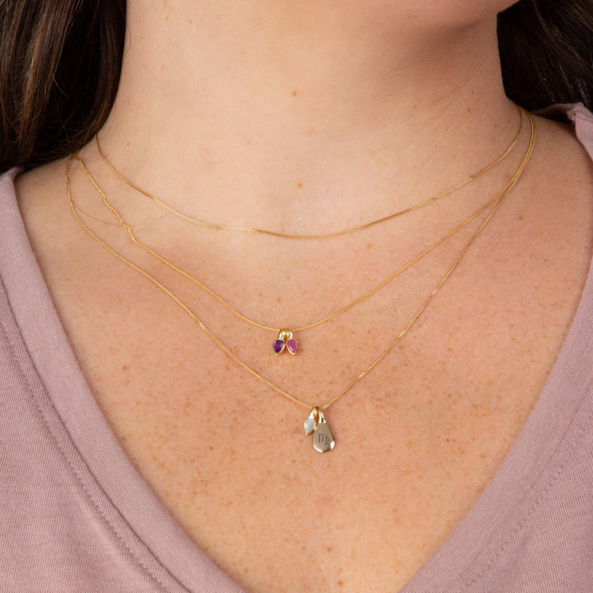 Beginnings Semi-Precious Birthstone Necklace