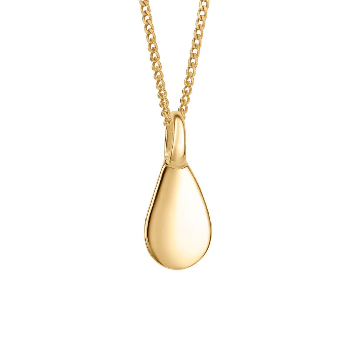 Beginnings Droplet Shaped Engravable Tag Pendant