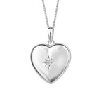 Beginnings Starburst Heart Locket Pendant
