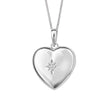 Beginnings Starburst Heart Locket Pendant