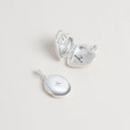 Beginnings Oval Locket Pendant with Starburst Cubic Zirconia
