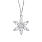Beginnings Flower Pendant with Cubic Zirconia
