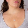 Beginnings Flower Pendant with Cubic Zirconia