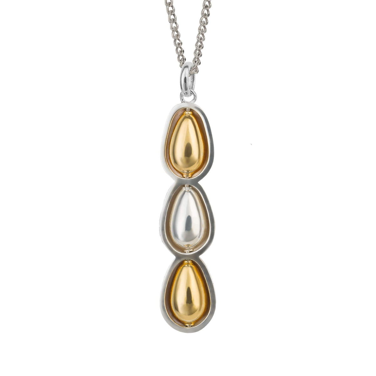 Pendentif goutte Beginnings Organic avec incrustations rotatives