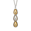 Beginnings Organic Drop Pendant with Spinning Inlays