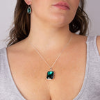 Beginnings Elongated Octagon Crystal Pendant