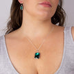 Beginnings Elongated Octagon Crystal Pendant