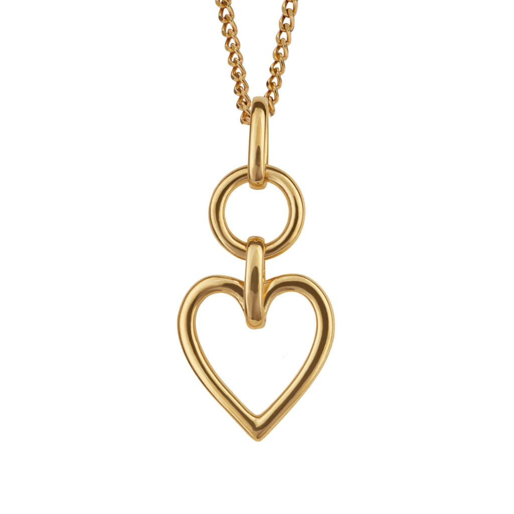 Beginnings Open Heart Drop Pendant
