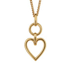 Beginnings Open Heart Drop Pendant
