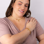 Beginnings Open Link Charm Carrier Necklace