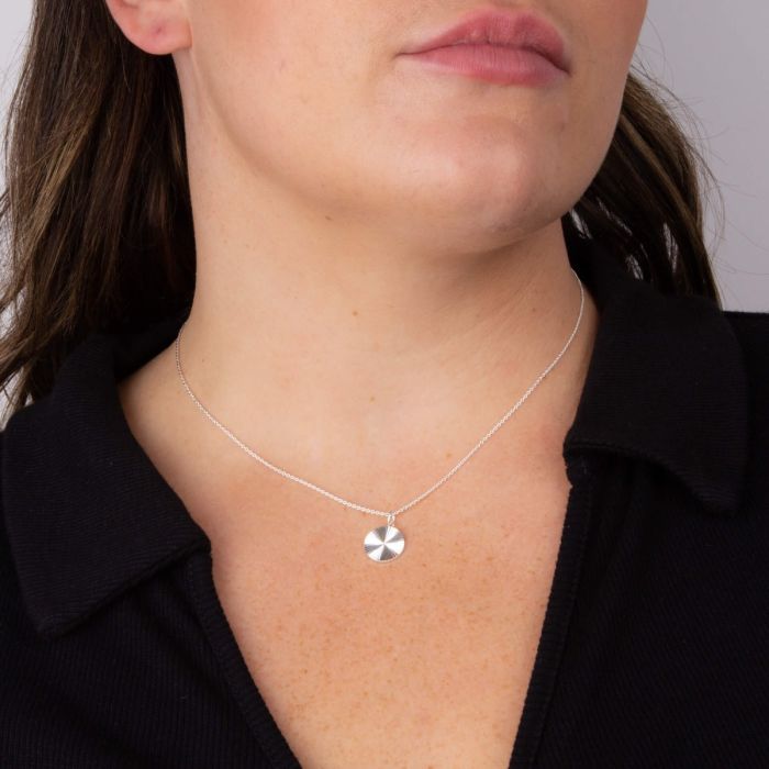Pendentif Disque Taille Diamant Beginnings