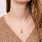 Beginnings Cut Out Lace Pattern Pendant