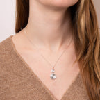 Beginnings Double Spiral Disc Drop Pendant