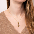 Beginnings Double Spiral Disc Drop Pendant