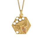 Beginnings Hexagon Bee Pendant