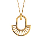 Beginnings Geometric Fan Drop Pendant