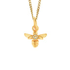 Beginnings Bee Pendant Charm with Cubic Zirconia