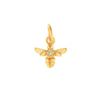 Beginnings Bee Pendant Charm with Cubic Zirconia