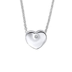 D For Diamond Pass-Through Heart Pendant Charm with Diamond