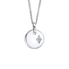 D For Diamond Round Pendant with Diamond Star