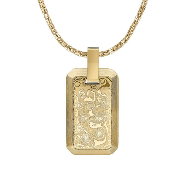 Colgante rectangular de acero de Damasco Fred Bennett