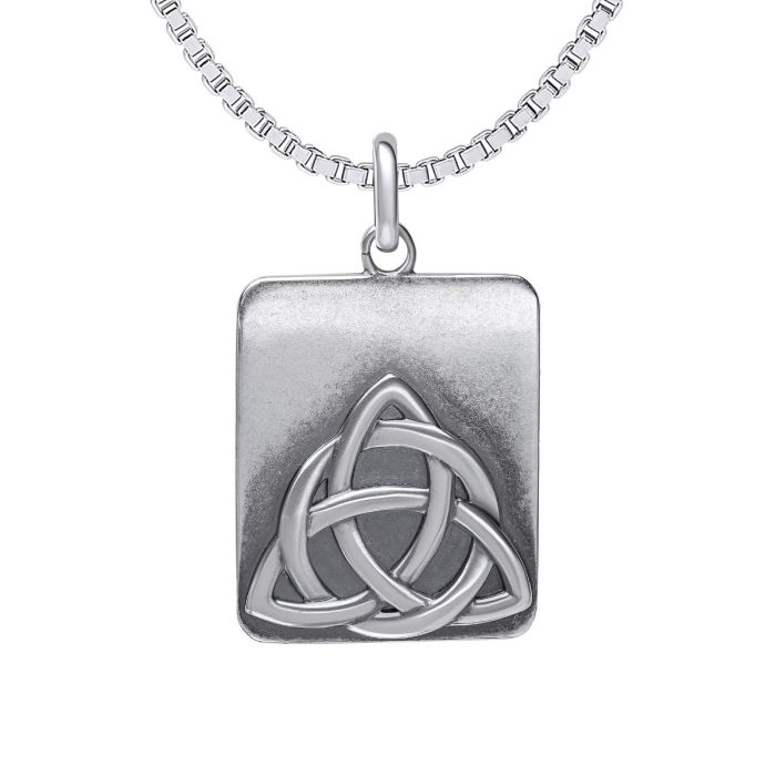 Fred Bennett Oxidized Rectangular Trinity Pendant