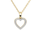 Diamonfire Pave Set Heart Pendant