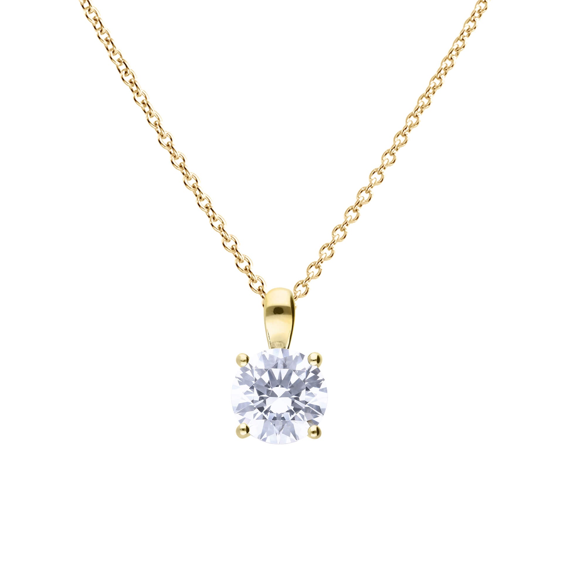 Diamonfire Four Claw Carat Pendant